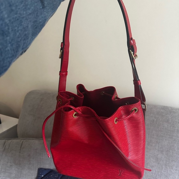 Louis Vuitton Red Epi Leather Petit Noe Bag - Picture 8 of 8